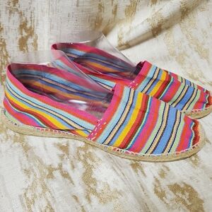 Casa Hernandez Colorful Espadrilles Flats Size 10